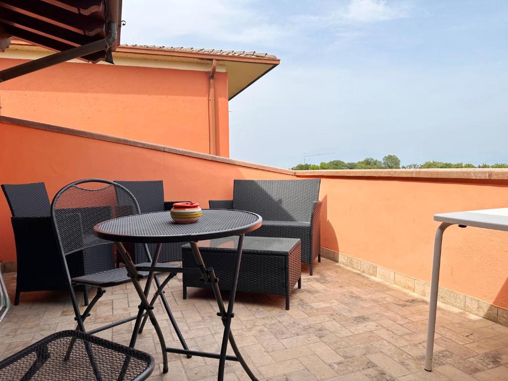 Balkón nebo terasa v ubytování LOFT GARDASEE