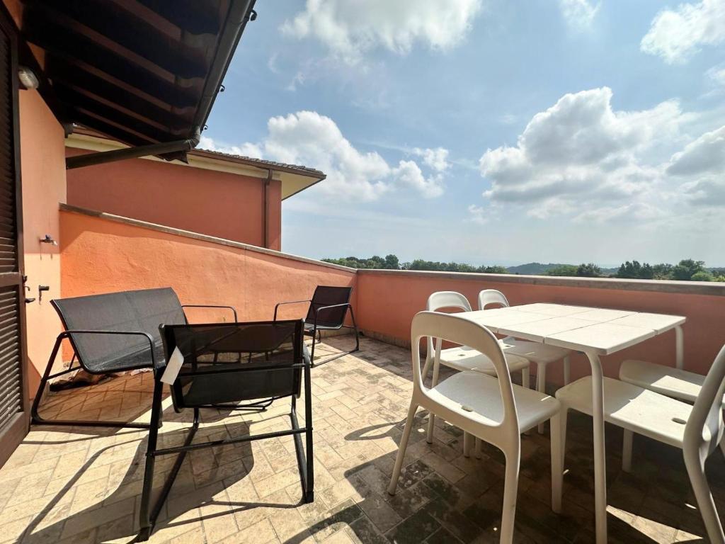 Balkón nebo terasa v ubytování LOFT GARDASEE