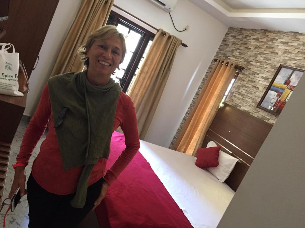 Postel nebo postele na pokoji v ubytování Fortkochi Beach Inn