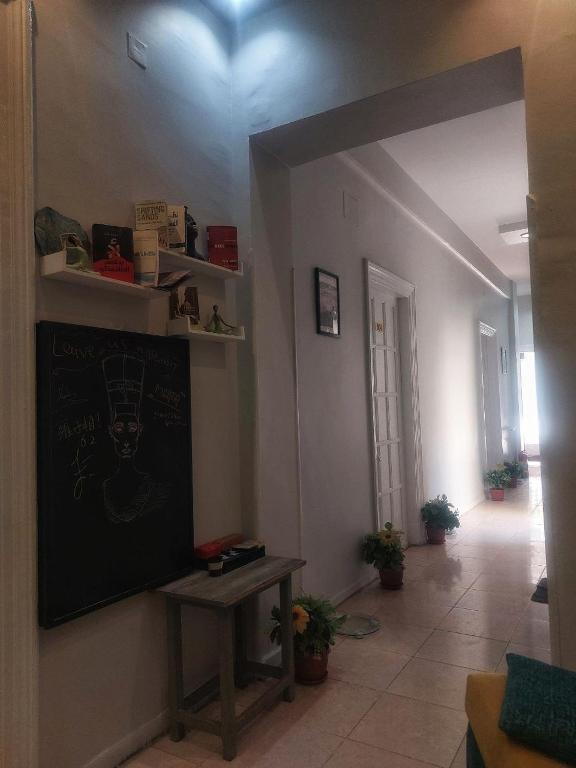 TV a/nebo společenská místnost v ubytování Minerva Grand Hostel Cairo