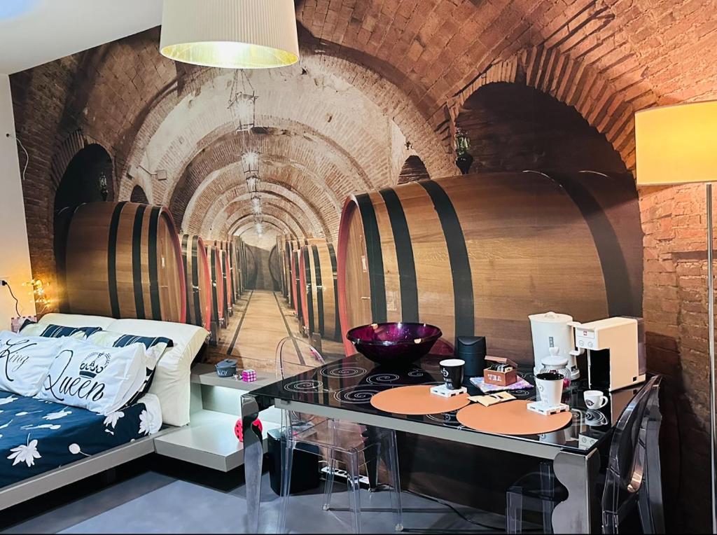 Postel nebo postele na pokoji v ubytování M Boutique Suite