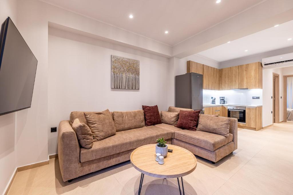 Kuchyň nebo kuchyňský kout v ubytování Selozia Apartments