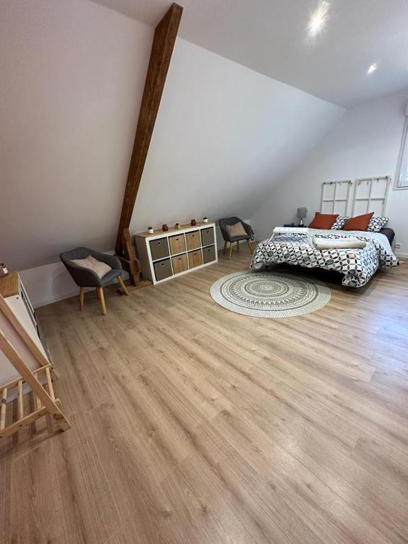 Postel nebo postele na pokoji v ubytování Chez Valentin 2
