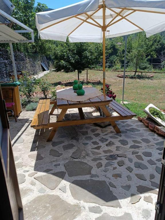 Zahrada ubytování Kostaki's Stonehouse 2
