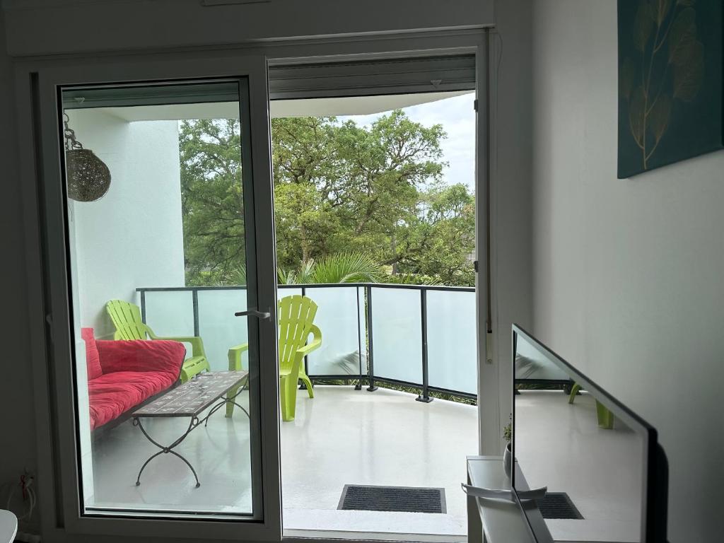 Balkón nebo terasa v ubytování Labenne Ocean - joli appt avec terrasse -T2 300m plage