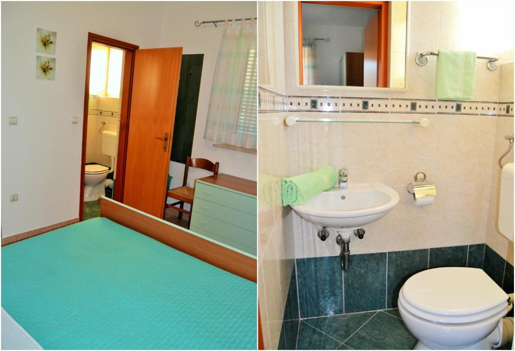Koupelna v ubytování Apartments Tanja