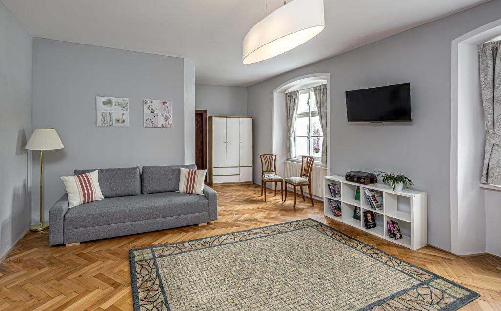 TV a/nebo společenská místnost v ubytování Penzion Popelka