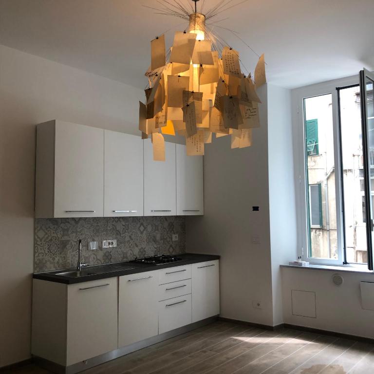 Kuchyň nebo kuchyňský kout v ubytování New Corso Italia Savona