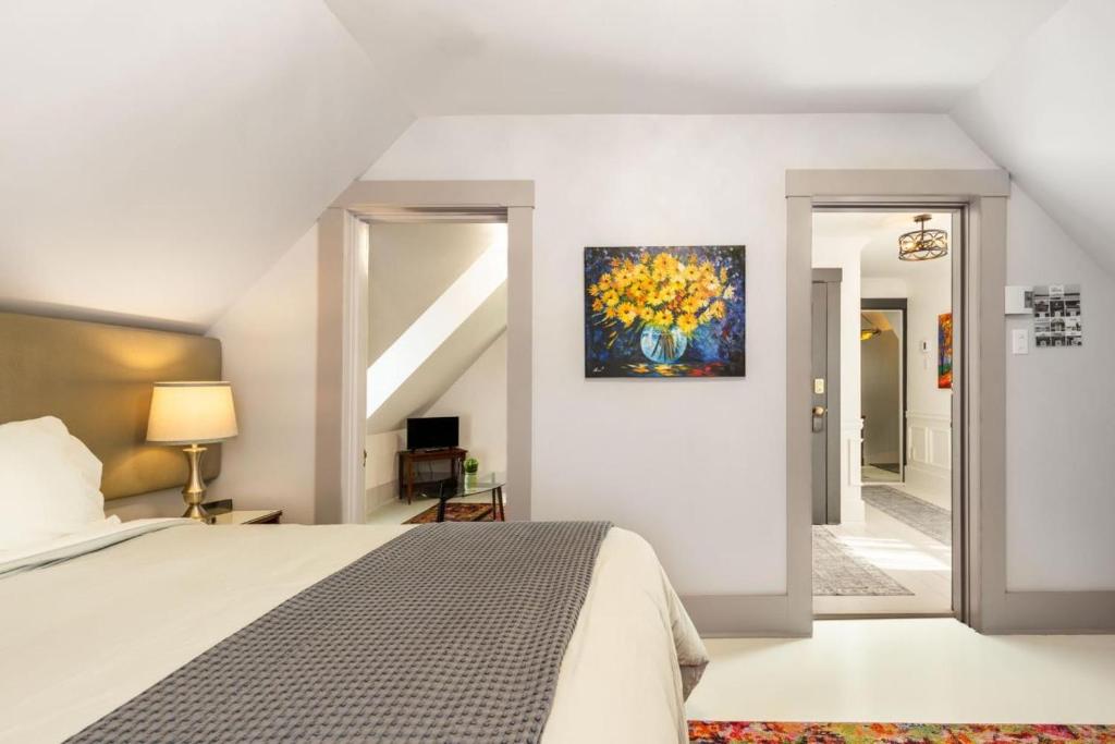 Postel nebo postele na pokoji v ubytování B&B Hillhouse