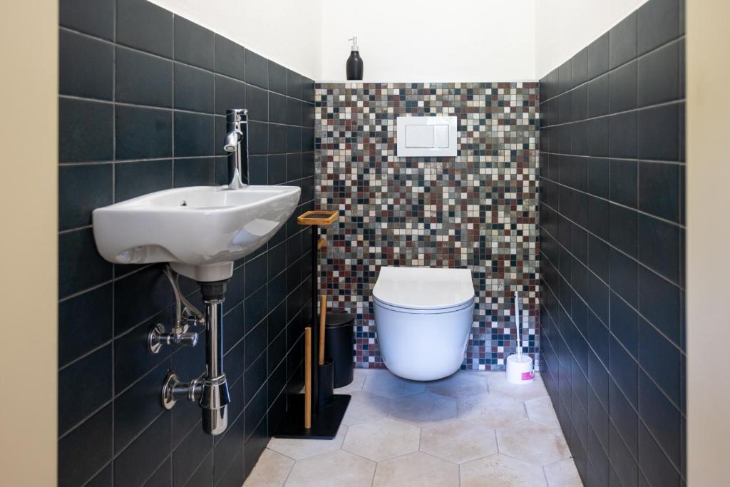 Koupelna v ubytování Apartmány Josefův Důl - Lesní Brána