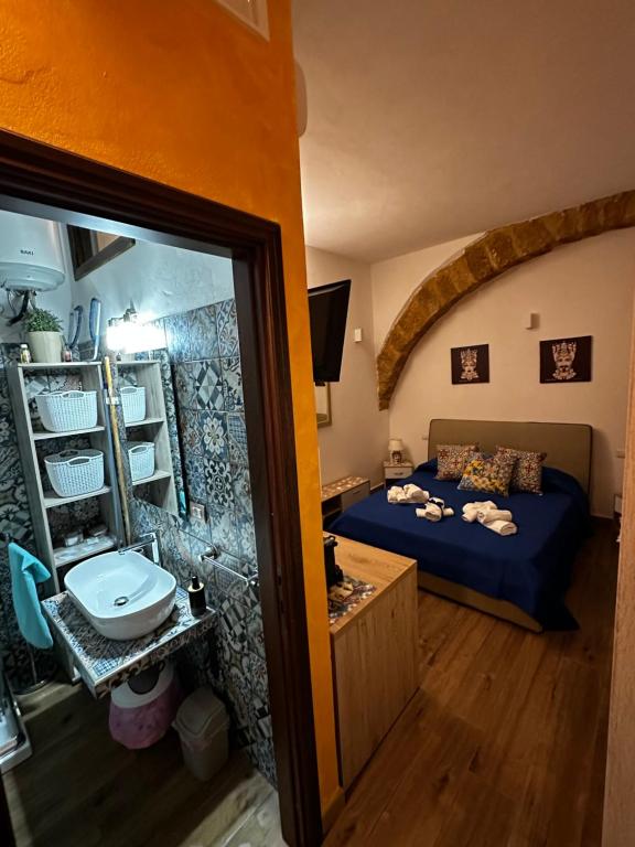 Postel nebo postele na pokoji v ubytování O munti rooms