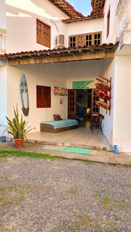 O edifício em que o hostel se localiza