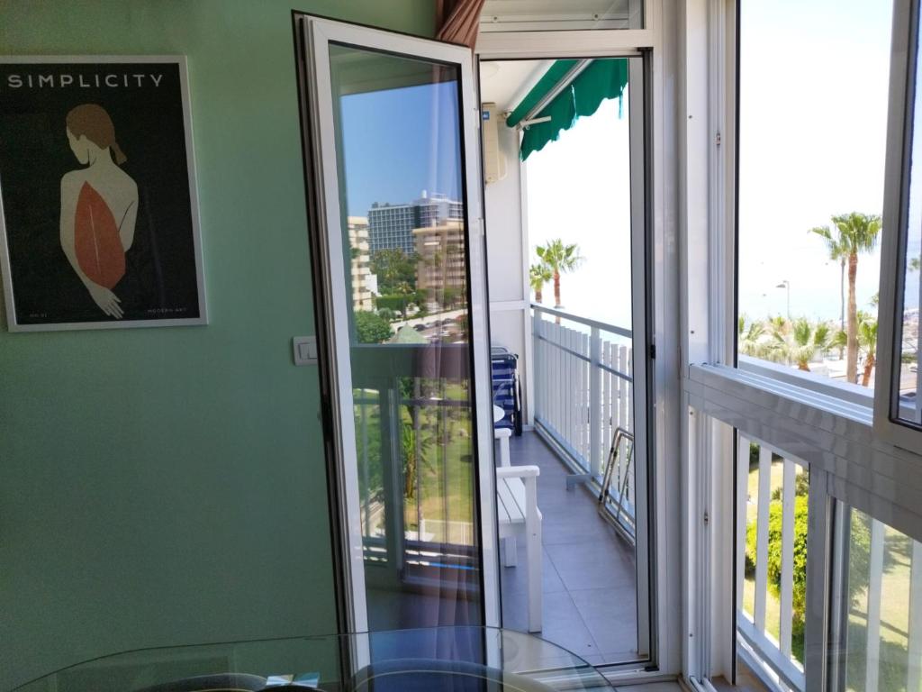 Balkón alebo terasa v ubytovaní M1 403 Frontal al Mar Vistas Terraza y Wifi