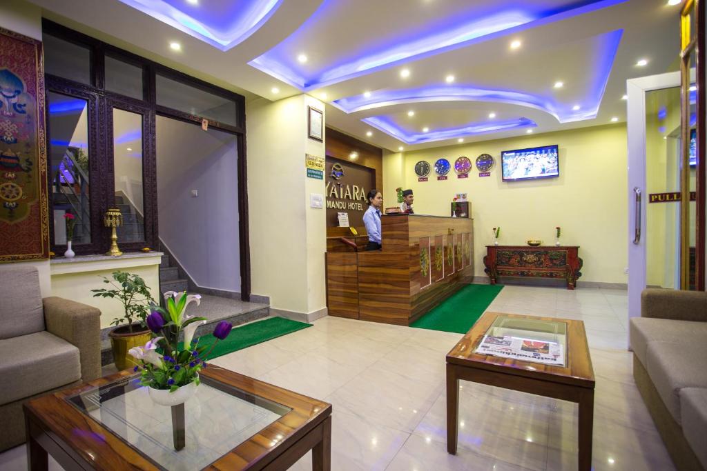 Posezení v ubytování Aryatara Kathmandu Hotel