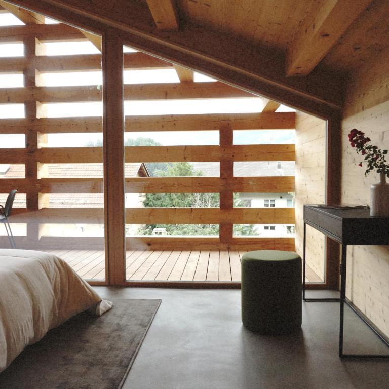 Balkón nebo terasa v ubytování Boutique Hotel Casa Giovanoli