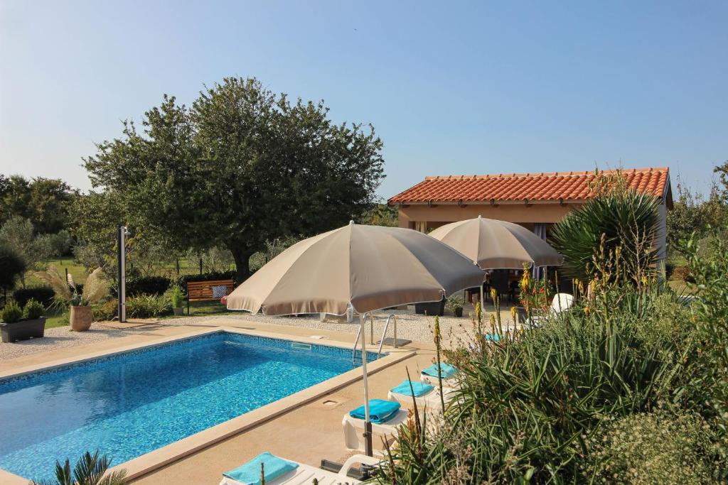 Bazén v ubytovaní Wonderful villa Palera II with pool, immersed in the nature near the beach alebo v jeho blízkosti