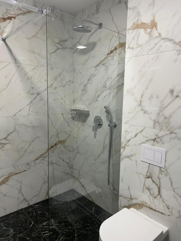 Koupelna v ubytování Delfa Luxe Suite