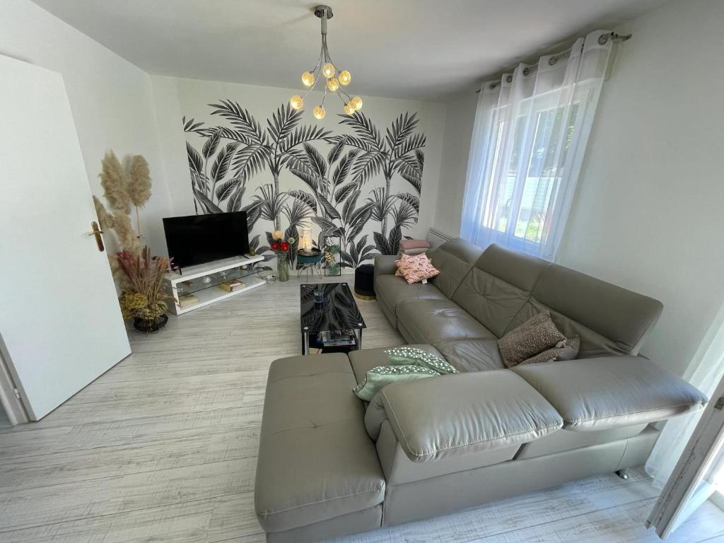 Posedenie v ubytovaní Maison charmante à Concarneau avec spa extérieur
