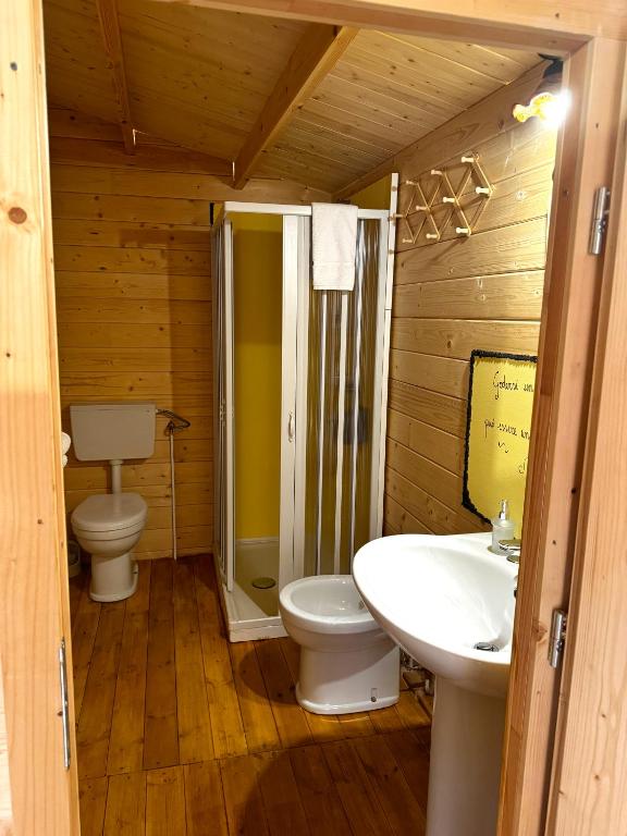 A bathroom at Choco B&B