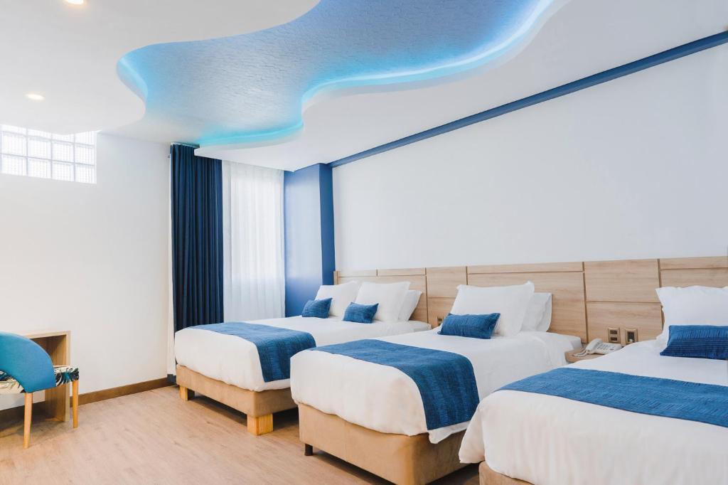 Illampu Art Boutique Hotelにあるベッド