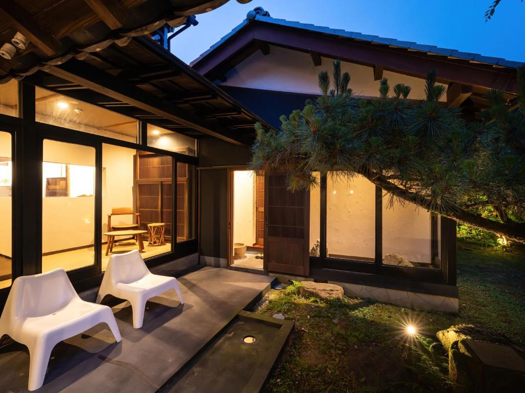 Zahrada ubytování Machiya Hotel oyado baison