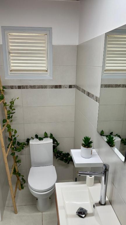 Koupelna v ubytování Les Pléiades