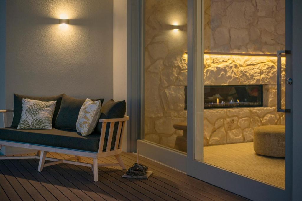 Posezení v ubytování Oceanview Eco Villas