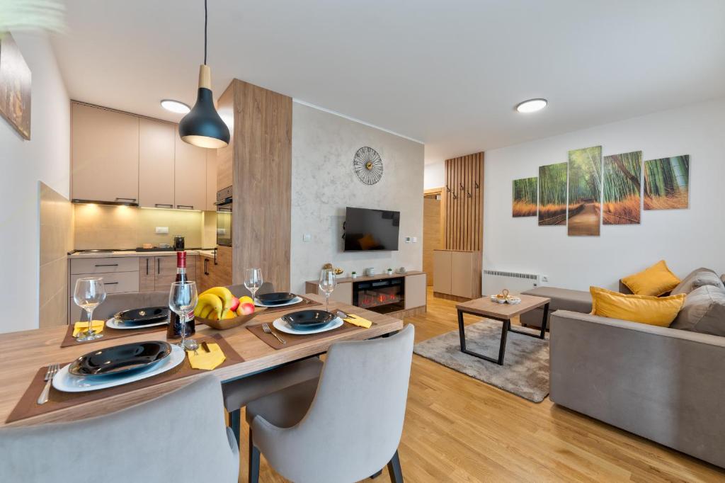 Kuchyň nebo kuchyňský kout v ubytování Stankovic-026 Planinski Spa