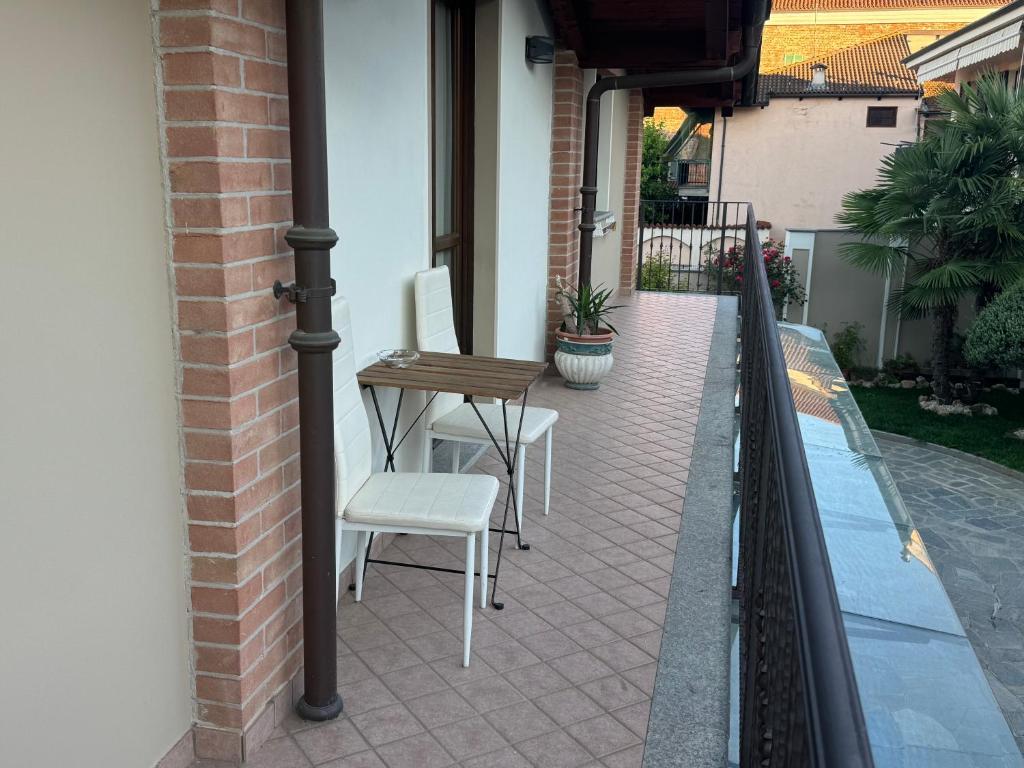 Balkón nebo terasa v ubytování Stea monolocale loft in villa