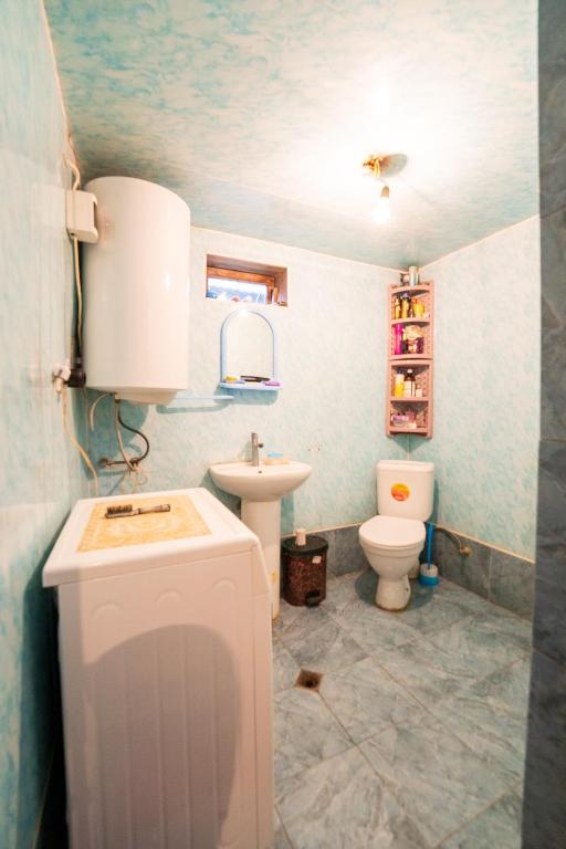 Koupelna v ubytování Guesthouse Svani