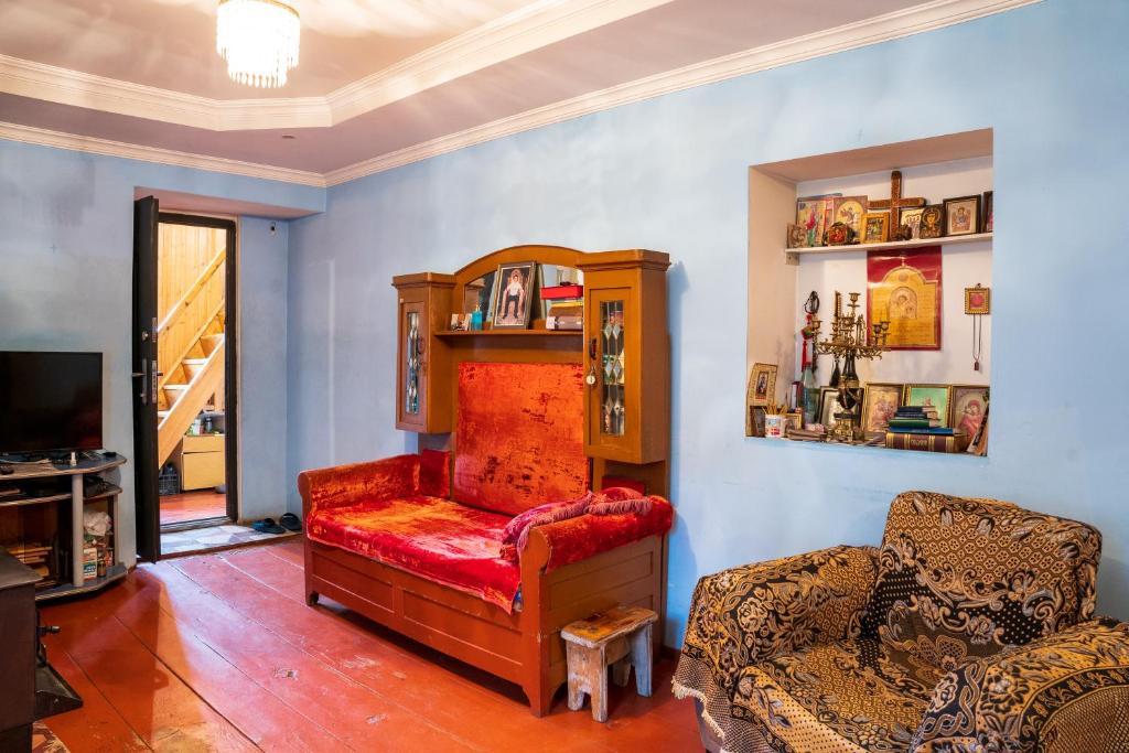 TV a/nebo společenská místnost v ubytování Guesthouse Svani