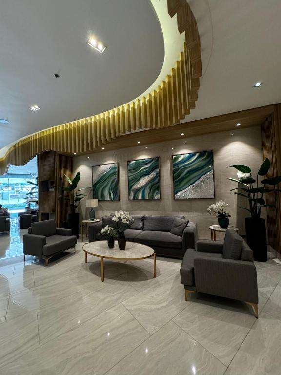 Posezení v ubytování Makati apartment - Lush Residences