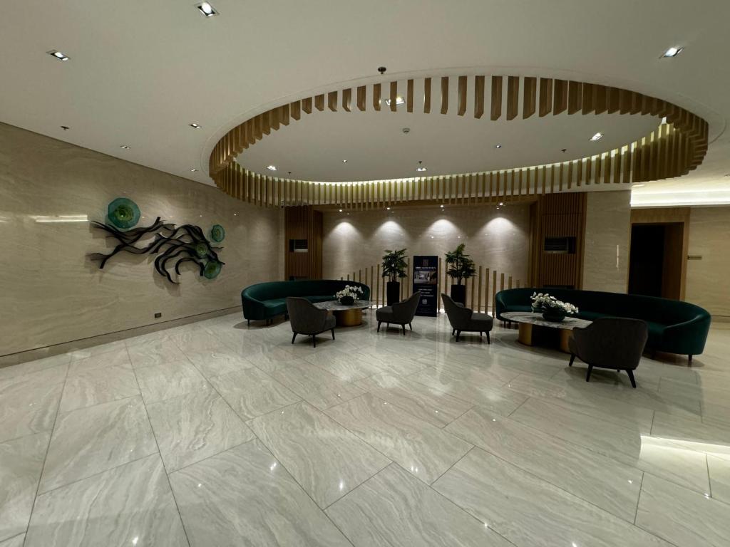 Posezení v ubytování Makati apartment - Lush Residences