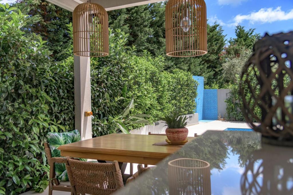 Zahrada ubytování Dareia Suites