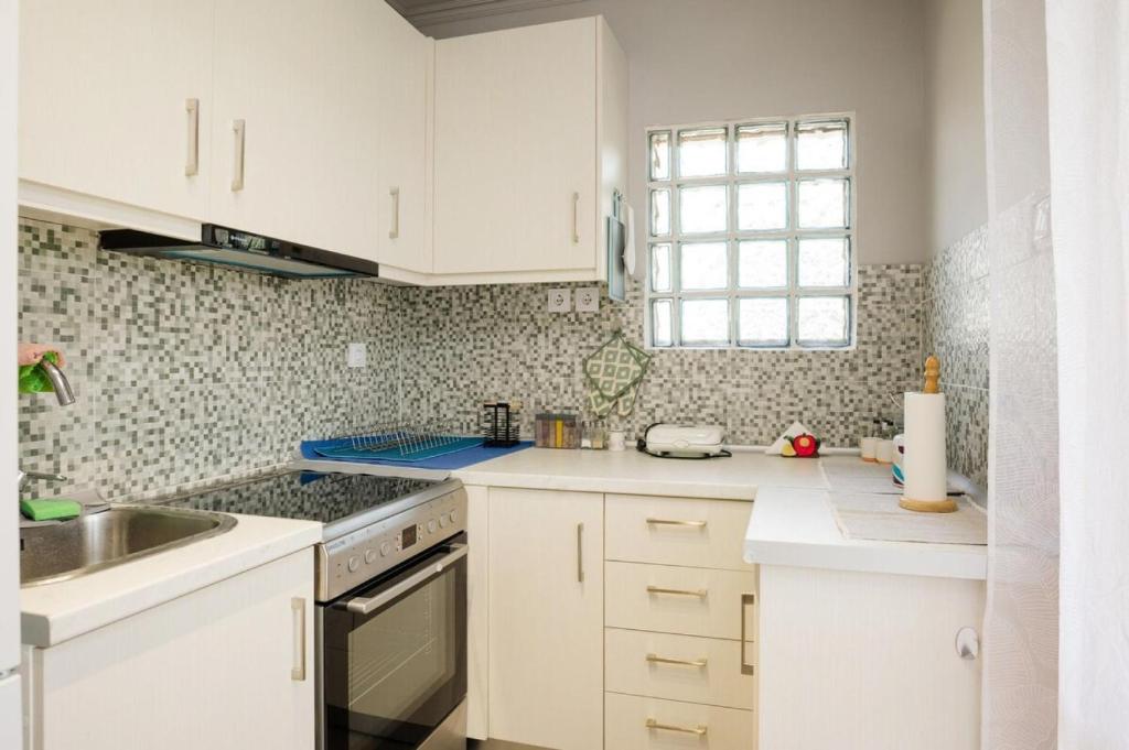 Kuchyň nebo kuchyňský kout v ubytování Velanidia Seaside Villa