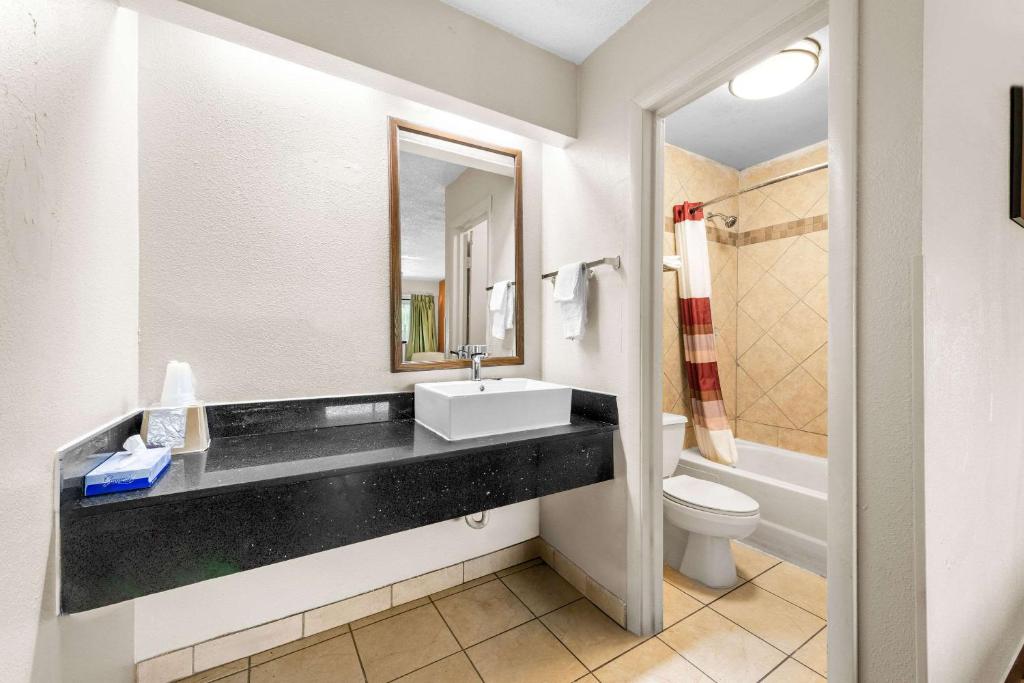 Koupelna v ubytování Econo Lodge Charlotte Airport