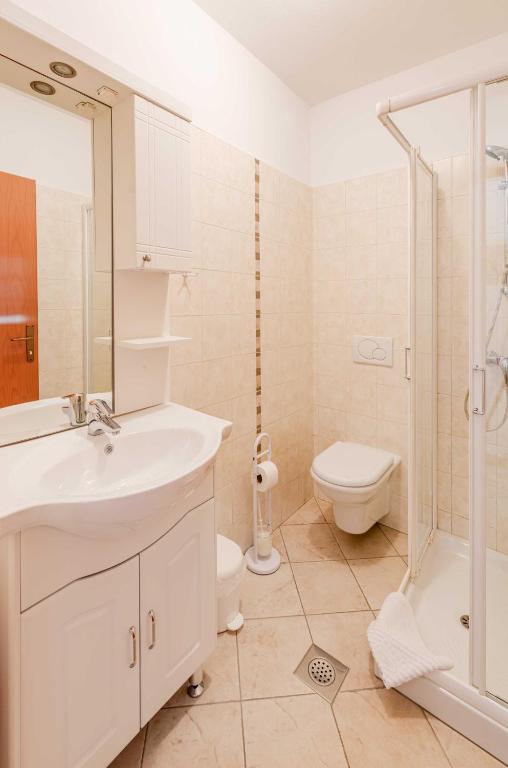 Koupelna v ubytování Apartma Miranda