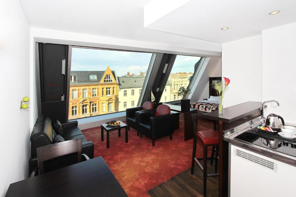 Kuchyň nebo kuchyňský kout v ubytování ARCOTEL Velvet Berlin