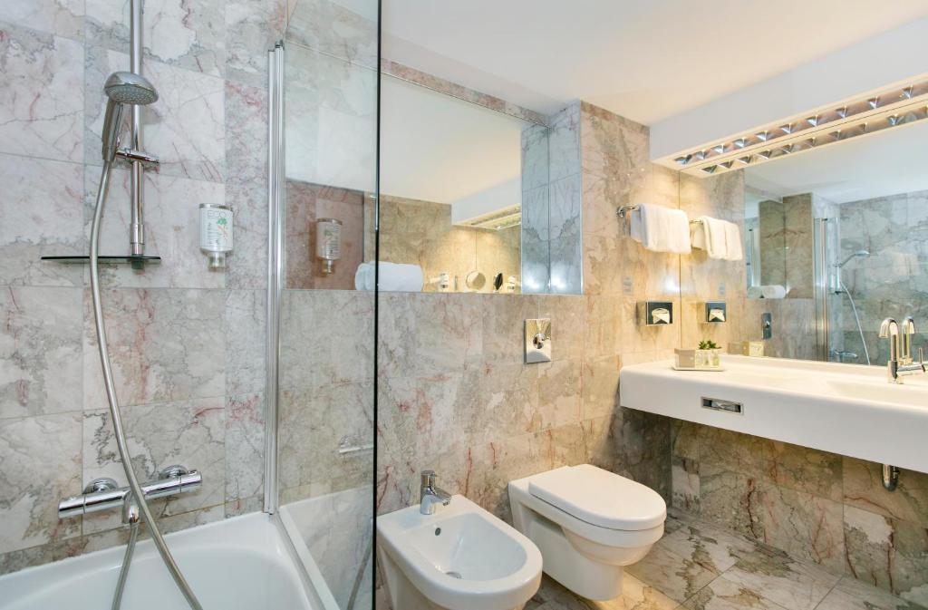 Koupelna v ubytování ARCOTEL Kaiserwasser Wien