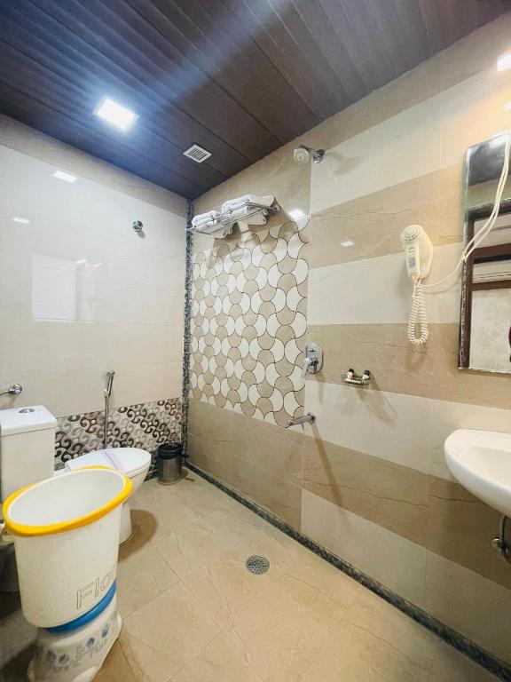Koupelna v ubytování Hotel Kc Inn Ajmer