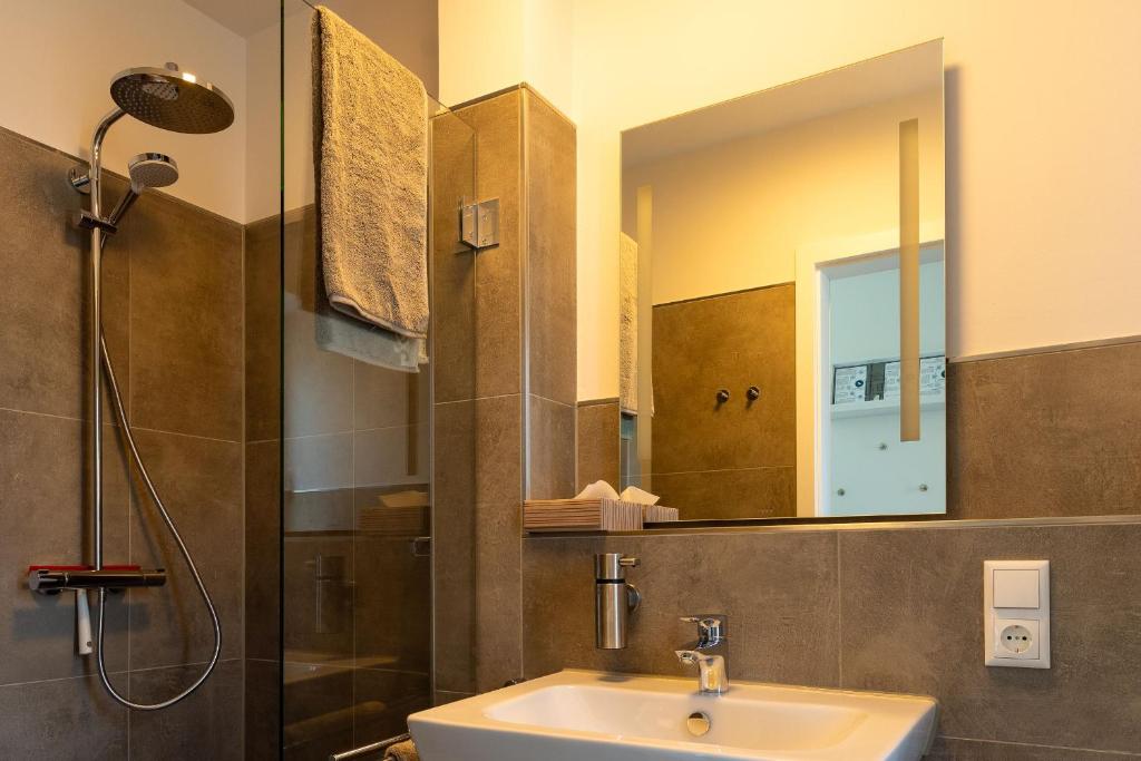 Koupelna v ubytování Ferienhaus Liegeplatz Dangast