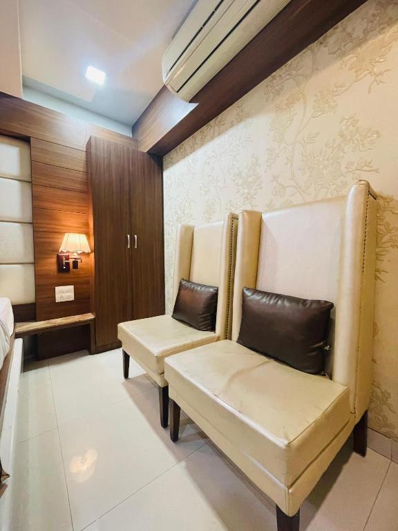 Posezení v ubytování Hotel Kc Inn Ajmer