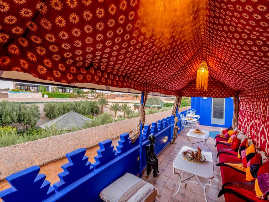 Posezení v ubytování Riad Zehar & Spa Marrakech