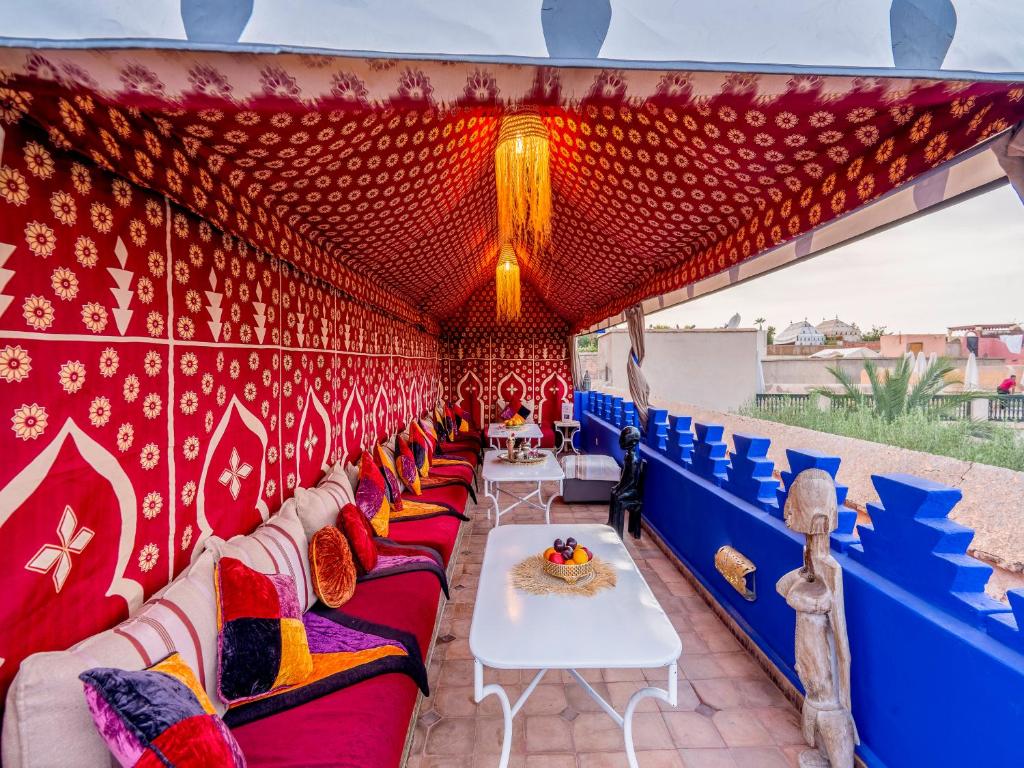 Posezení v ubytování Riad Zehar & Spa Marrakech