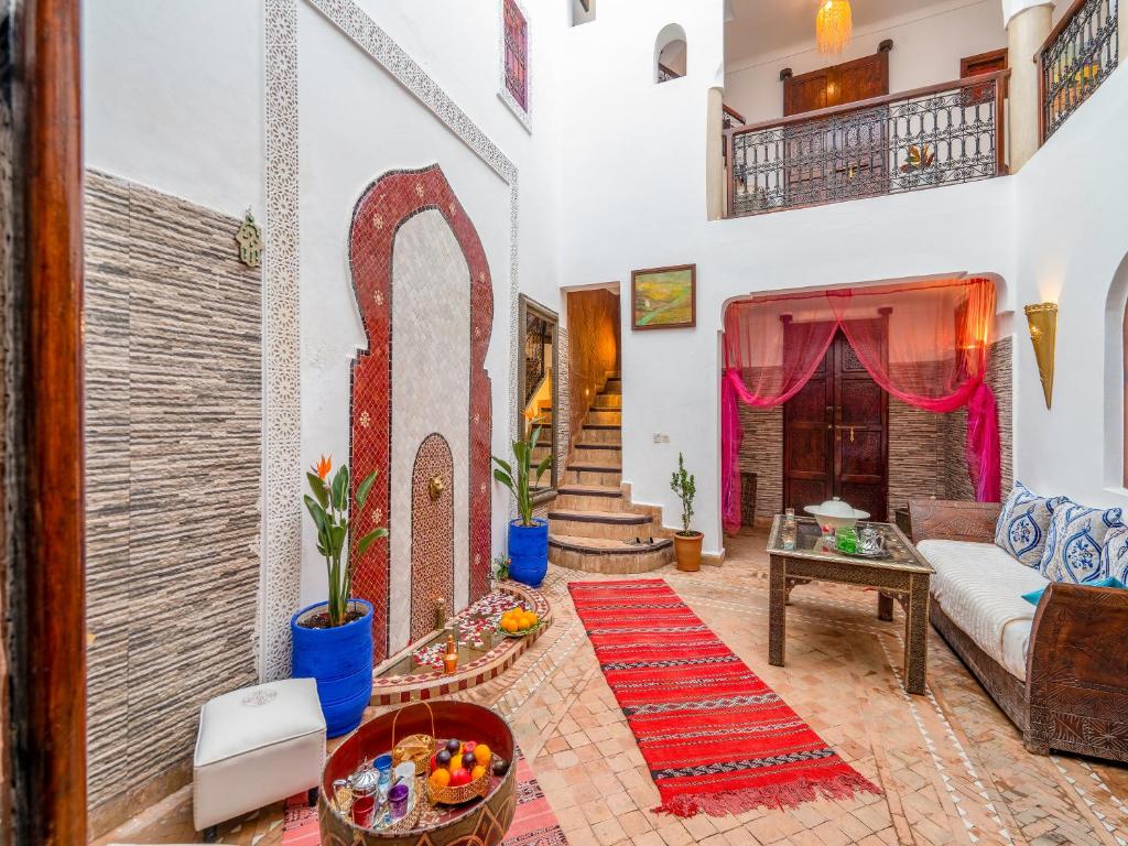 Posezení v ubytování Riad Zehar & Spa Marrakech