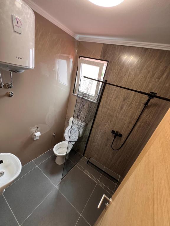 Koupelna v ubytování Hotel Nur