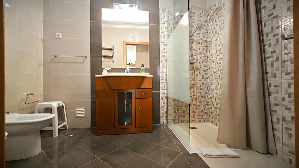 Koupelna v ubytování Apartamento Água Brisa