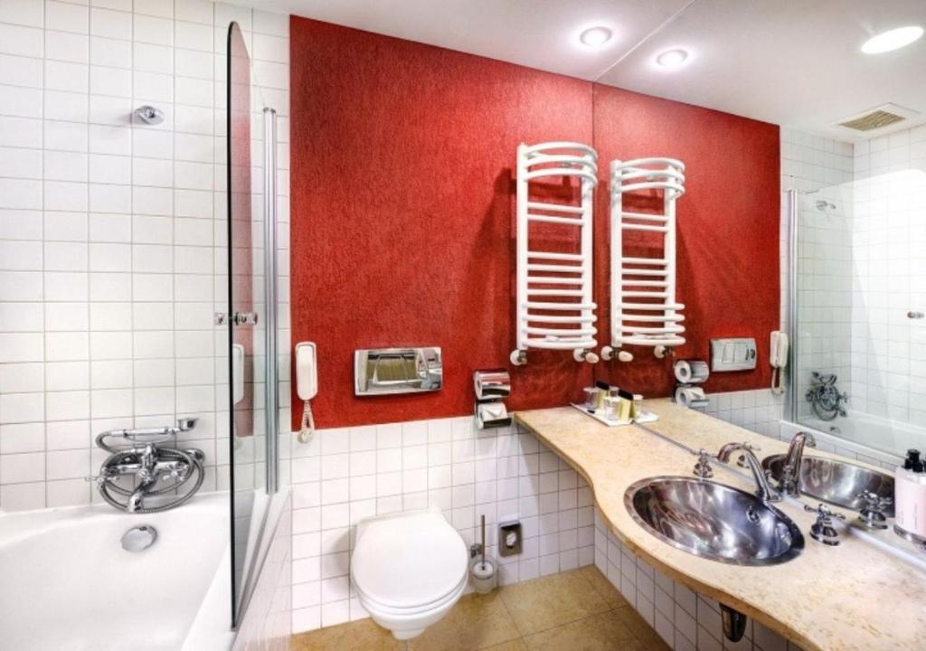 Koupelna v ubytování Hotel Tri Studničky - Adult friendly