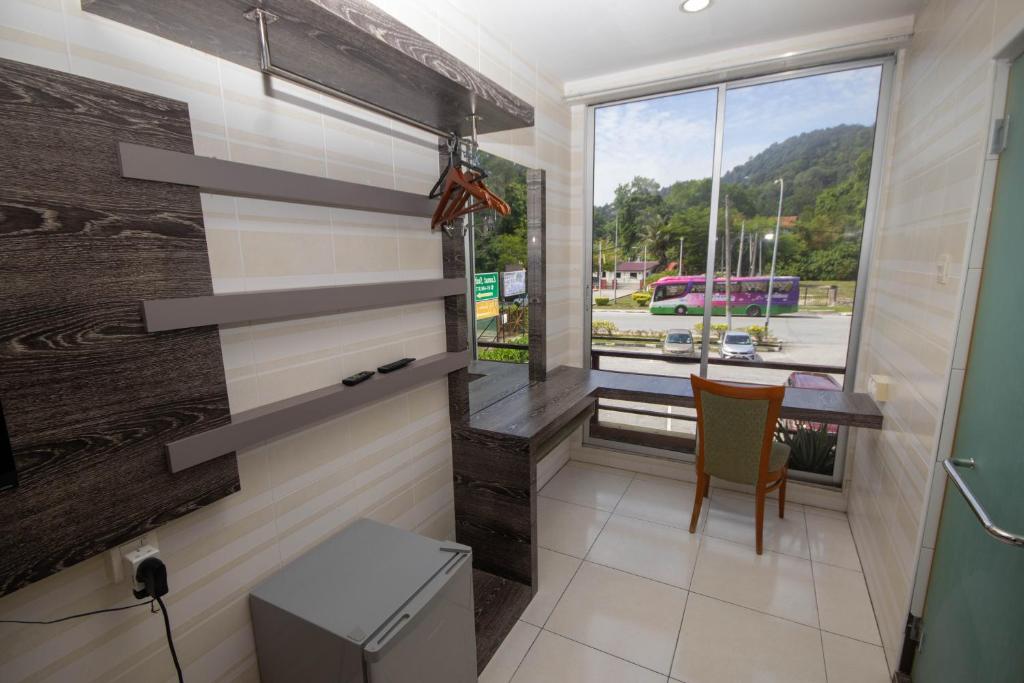 Nespecifikovaný výhled na hory nebo výhled na hory při pohledu z hotelu
