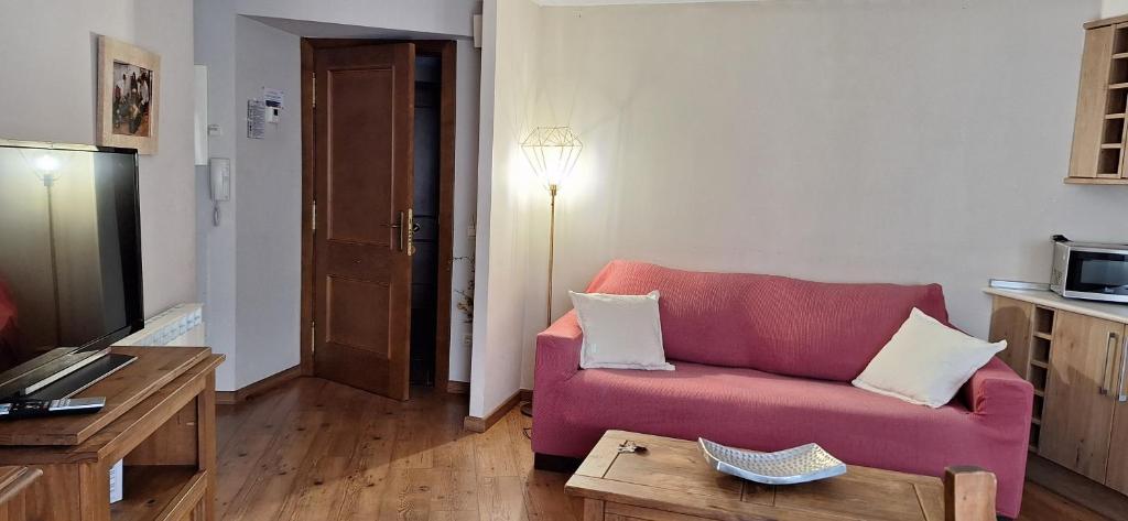 TV a/nebo společenská místnost v ubytování Apartamentos Turísticos Batlle Laspaules